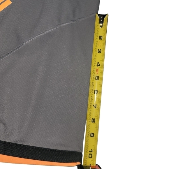 Adidas Men's New York Polo-Grey Three- Flash Orange EI8971 - Picture 8 of 10